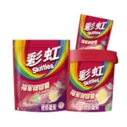 彩虹糖 新品 气泡果味福气啵啵糖 桶装300g+袋装150g