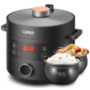 苏泊尔（SUPOR）智能电压力锅5L 球釜双胆 极光旋钮 低温烹饪 一键发酵 开盖收汁 SY-50YC8159Q 家用高压锅