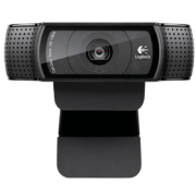 罗技（Logitech） C920 PRO 高清美颜摄像头 网红直播摄像头 视频会议 电脑摄像头网课 自动对焦摄像头黑色