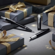 Parker 派克 IM系列 纯黑丽雅金夹钢笔+原子笔 礼盒套装