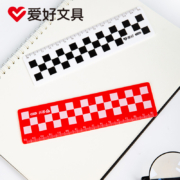 爱好（AIHAO） 尺子学生文具套装 硬直尺随机2把*5件