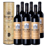 张裕 特选级窖藏赤霞珠干红葡萄酒750ml*6瓶整箱圆筒装国产红酒