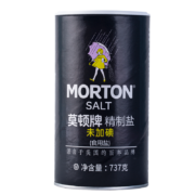 莫顿（MORTON） 盐 无碘精制盐（未加碘） 无碘食盐 737g