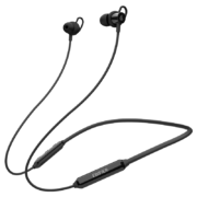 漫步者（EDIFIER） W200BT Plus蓝牙无线挂脖式运动耳机磁吸颈挂入耳适用苹果华为手机 PLUS版 黑色