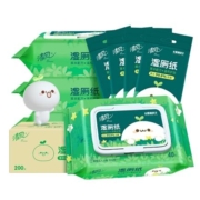 88VIP：清风 湿厕纸 长草颜团子IP 200片整箱装*3件