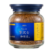 AGF日本进口蓝罐速溶咖啡80g 蓝金瓶冻干无蔗糖 特浓黑咖啡醇厚即冲