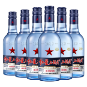 红星 红星二锅头 蓝瓶绵柔8陈酿 清香型 白酒 43度 250ml*6瓶 整箱装