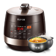 苏泊尔（SUPOR）智能电压力锅6L 大容量家庭聚餐 大屏触控 球釜双胆 开盖收汁 一键排压 SY-60YC8001Q 高压锅