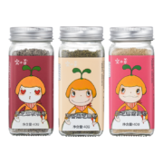 【3瓶组】窝小芽调味粉 营养猪肝粉 海苔芝麻粉牡蛎粉核桃粉儿童主食面条添加调味料粉享电子食谱 牡蛎黑芝麻粉+黑芝麻虾皮粉+白芝麻猪肝粉粉 各一罐