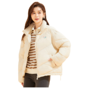雪中飞2022年短款面包服女羽绒服女冬季新款白鸭绒超轻加厚保暖外套 黑色 L/165 (115-130斤)