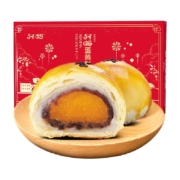 【现做现发】轩妈蛋黄酥红豆味55g*6枚早餐糕点休闲零食年货礼盒