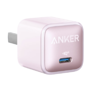 Anker 安克安芯充适配苹果14快充充电器20W手机充电头iPhone14/13/12promax 奶油粉【安芯充|智能温控|苹果同芯*】