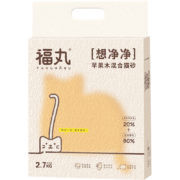 福丸  苹果木混合猫砂除臭抑菌猫沙结团混合砂宠物猫砂可冲厕所 苹果木混合猫砂5.4斤（1包）