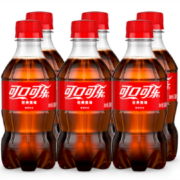 京东特价：Coca-Cola 可口可乐 碳酸饮料300ml*6瓶