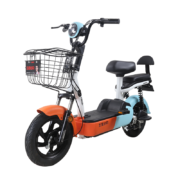 五星钻豹电动车 新国标48V13ah黑金电池可提电瓶车电动自行车 A6 PLUS 源彩浅蓝/源彩橙