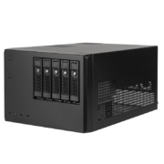 银欣（SilverStone）CS351 Nas存储机箱(多盘位/支持MATX/5个3.5"热插拔/2.5"硬盘)