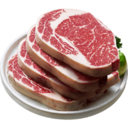 万馨沃牛安格斯厚切眼肉牛排套餐1KG（250g*4） 进口原切 谷饲牛排