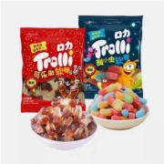 天猫u先：德国口力  软糖  0脂肪 酸小虫60g*1+可乐瓶60g*1