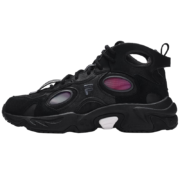 FILA FUSION斐乐潮牌运动休闲鞋男2022冬高帮加绒RACCOON MID WE 黑/潜望镜-BP 41