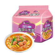 概率券：康师傅  轻爽light 酸菜牛肉面 85g*5 五连包