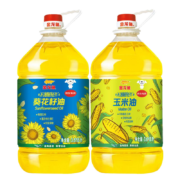 金龙鱼 食用油 阳光葵花籽油3.618L+玉米油3.618L组合装