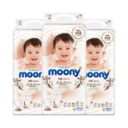 moony 婴儿纸尿裤 L38片*3包￥150.75 1.7折
