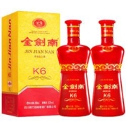 剑南春 金剑南 K6 52%vol 浓香型白酒 500ml*2瓶 双支装