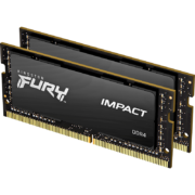 Kingston 金士顿 FURY 32GB(16G×2)套装 DDR4 3200 笔记本内存条 Impact风暴系列 骇客神条
