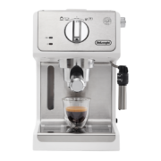 德龙（Delonghi） 咖啡机 意式半自动15Bar泵压 家用独立温控 打奶泡ECP35.31.W 可调式奶泡 电子控温 不锈钢锅炉进口水泵 全国联保