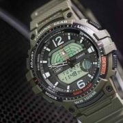 CASIO 卡西欧 WSC-1250H-1AVCF 男士潮汐月相双显运动手表