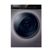 海尔（Haier）洗衣机全自动变频滚筒10公斤大容量洗烘一体机 晶彩超宽触控屏智能投放179SU1 微蒸汽空气洗
