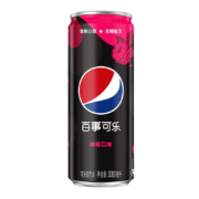 百事可乐 无糖 Pepsi 树莓味 碳酸饮料 汽水 细长罐 330ml*24罐 饮料整箱  百事出品