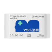 【艾咪艾咪】75度便携酒精消毒湿巾10包