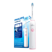 飞利浦电动牙刷成人 情侣款 全自动可充电式 牙龈护理型 自带2支刷头 粉白色 HX3226/41（新老包装随机发货）