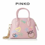 PINKO 品高 Bugatti 2022秋季新款女士牛皮涂鸦手提包 1P22W7A043