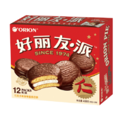 好丽友（orion）派营养早餐蛋糕点心零食巧克力派12枚 408g/盒 敦煌博物馆联名