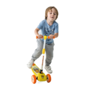 luddy乐的儿童滑板车三轮2-6岁静音闪光轮折叠 滑滑踏板车 1010小黄鸭（不带车铃）