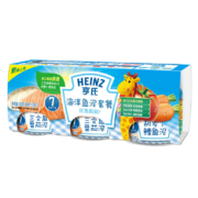 亨氏 (Heinz) 海洋鱼泥优惠套餐—F113g*3瓶(3段 婴儿辅食 宝宝零食 婴幼儿果泥 7-36个月适用)