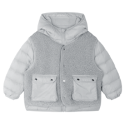 【1衣3穿】gxgkids童装儿童羽绒服男女童羽绒服秋新品多色连帽 米色 130cm