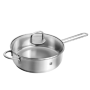 双立人（ZWILLING）平底锅煎锅炒菜锅煎饼煎蛋锅锅具不锈钢厨具Nova Plus 24cm