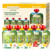 【自营】爷爷的农场宝宝辅食水果泥苹果香蕉泥混合90g×5袋法国