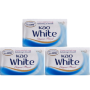 花王KAO 香皂3块装 原装进口white牛奶白优雅花香肥皂沐浴皂*3件
