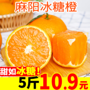 需抢券、京东特价版app：湖南麻阳冰糖橙整箱 5斤中果