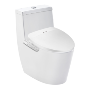 松下（Panasonic）智能坐便器即热式烘干款智能马桶盖PQTK25+A型马桶300坑距套餐机