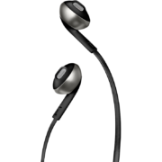 JBL T205 半入耳式耳机 TUNE205手机耳机 有线运动耳机 带麦克风 苹果安卓系统通用 黑色