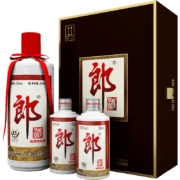 PLUS会员：LANGJIU 郎酒 郎牌郎酒子母郎礼盒 53度酱香型白酒 500ml+100mlx2瓶