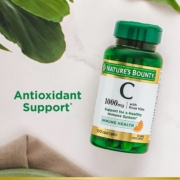 增强免疫力，Nature's Bounty 自然之宝 维生素C+玫瑰果咀嚼片1000mg*100片