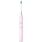 飞利浦（PHILIPS）声波震动成人充电式软毛电动牙刷情侣款 HX2421/04柔雾粉