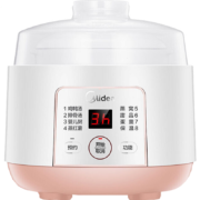 美的（Midea）电炖锅 隔水炖煲汤锅 七大烹饪功能电砂锅 白瓷内胆 防干烧迷你电炖盅 DZ08Easy101