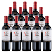 红魔鬼Casillero del Diablo珍藏赤霞珠干红葡萄酒 500ml*12瓶装 双人对饮款 智利进口红酒